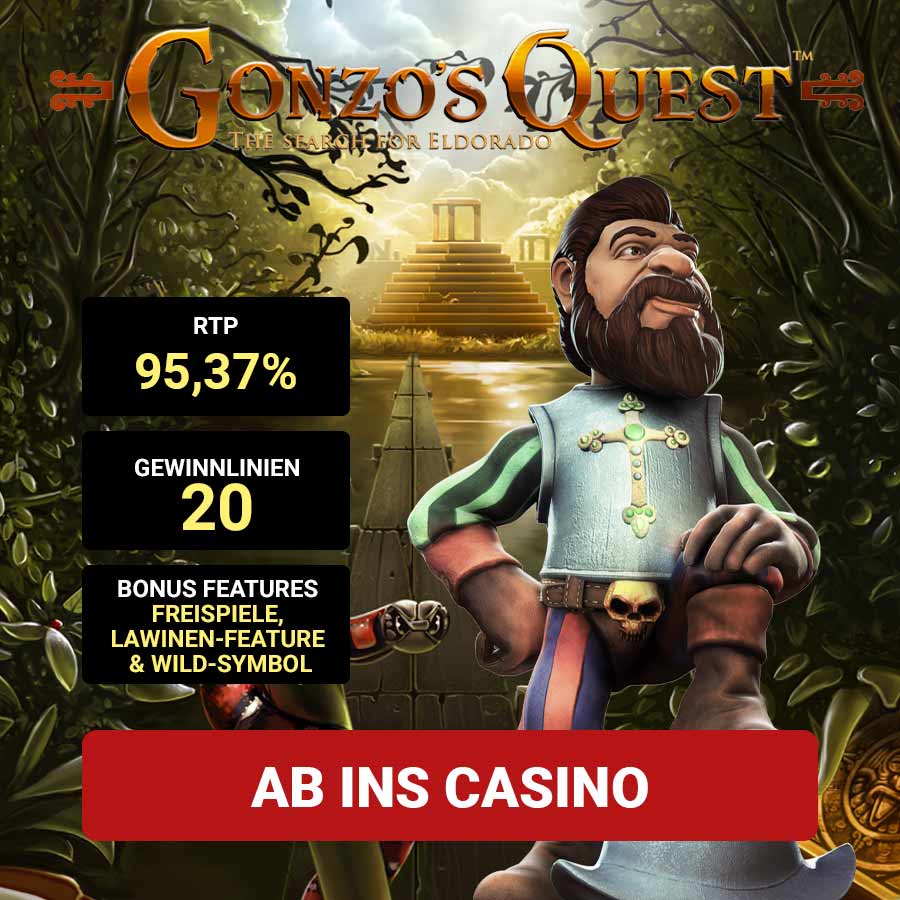 Gonzos Quest Slot_Bonus Angebot